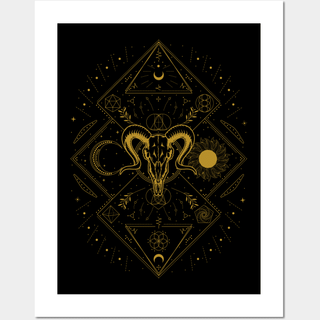 The Horned God | Pagan Symbol Wall Art by CelestialStudio